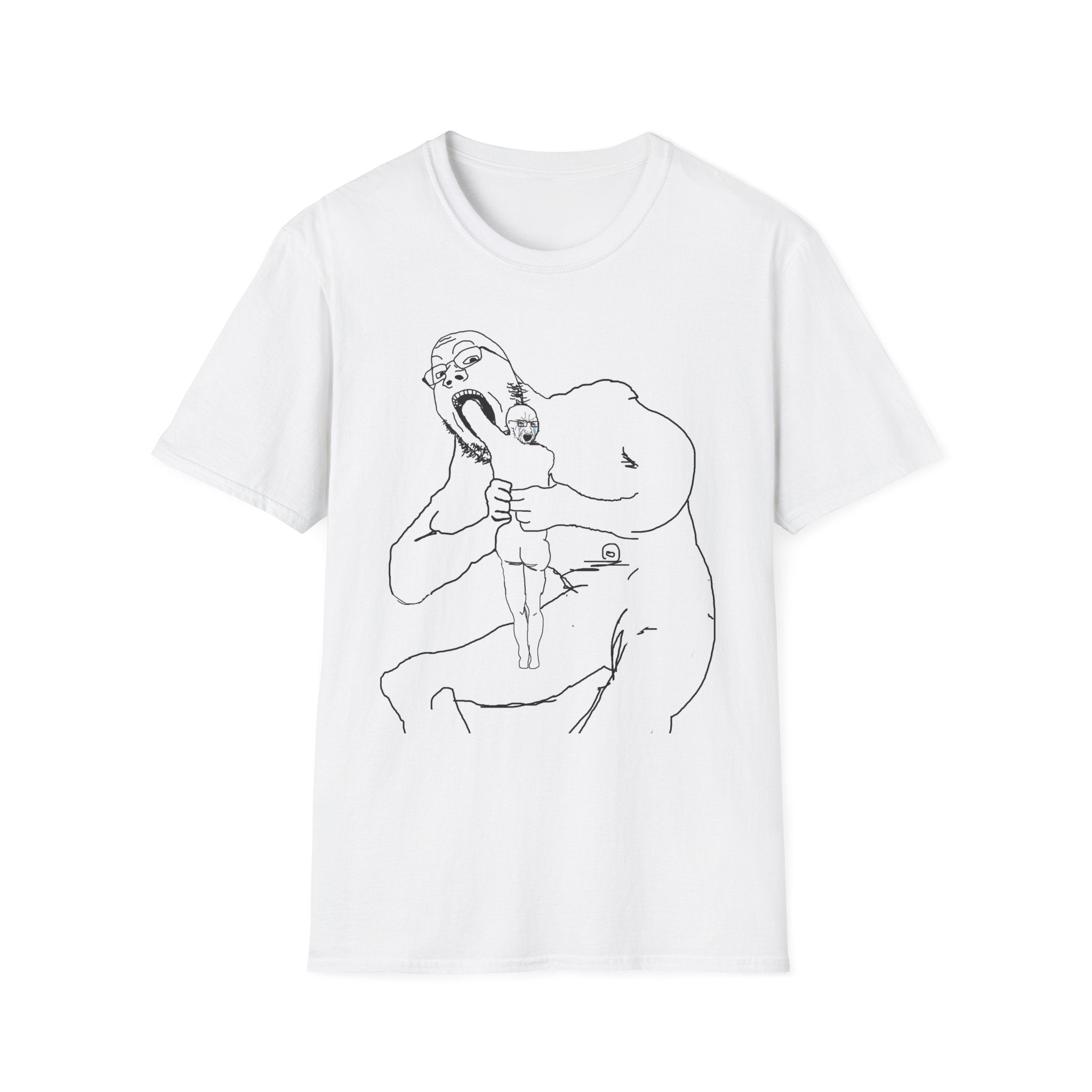 "Saturn Eating His Chud Son" Softstyle Graphic T-Shirt