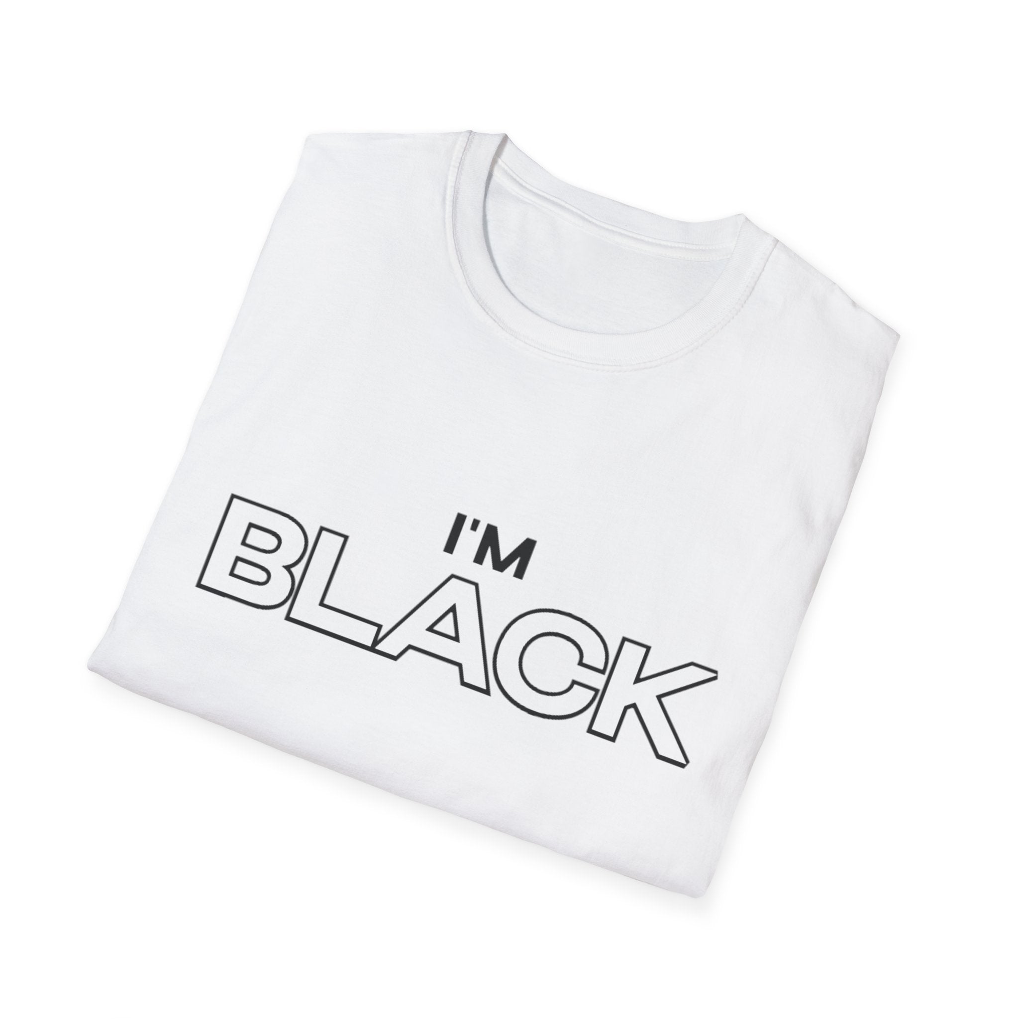 "I'm Black" Graphic Softstyle T-Shirt